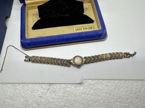 Reloj de mujer Gruen Veri-Thin vintage años 30 1/20 12k GF, solo 15 piezas de joyas. - Imagen 9 de 19