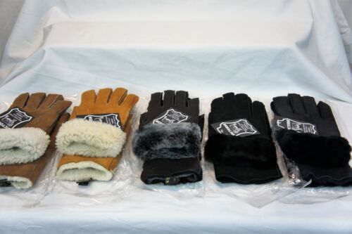 5 COLORES GUANTES DE CUERO DE OVEJA 100% REAL UNISEX Piel Invierno S-2XL - Imagen 3 de 17