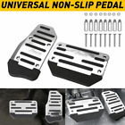 Non-Slip Automatic Car Foot Pedal Pad Cover For Gas Brake Accelerator Silver Usa