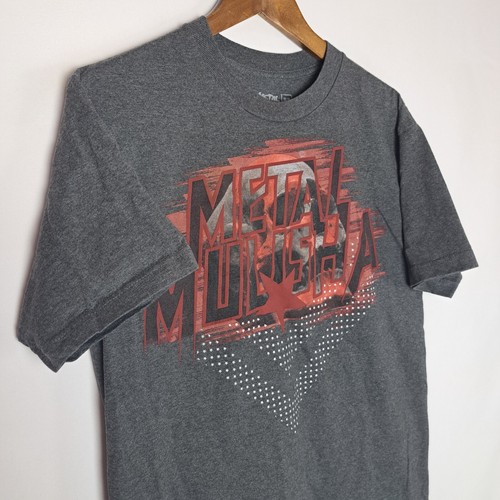 Metal Mulisha T-Shirt Mens Medium Gray Short Sleeve Skull Graphic Motocross - Picture 6 of 16
