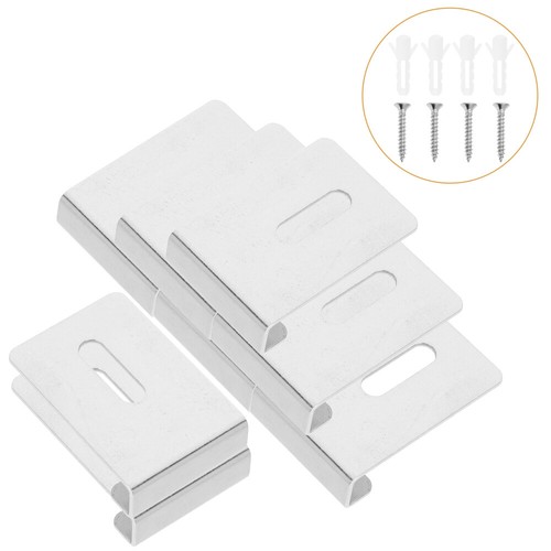 8pcs Glass Clips Mirror Wall Holder Clips Mirror Glass Mounting Wall Holder - Picture 3 of 12