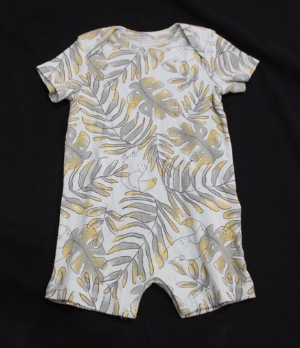 Carter's Baby Boy's 2-Pack S/S Cotton Rompers AH4 White/Green Size 6M NWT - Picture 2 of 7