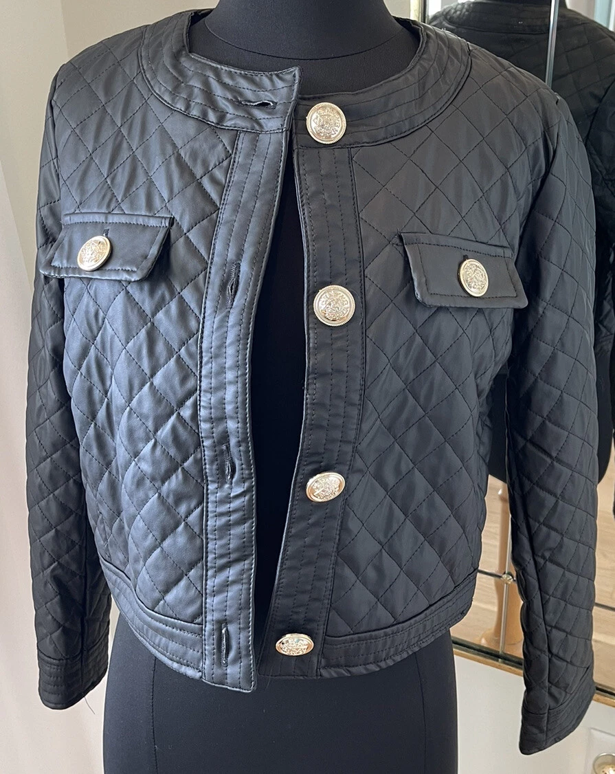 Ladies black store cropped jacket