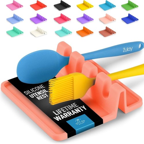 Zulay Silicone Utensil Rest with Drip Pad for Multiple Utensils BPA-Free - 第 15/102 張圖片