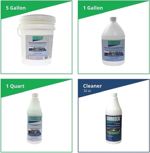 Corroseal-82320 Water-Based Rust Converter Metal Primer, Rust Converter - 1 Qt - Picture 4 of 8