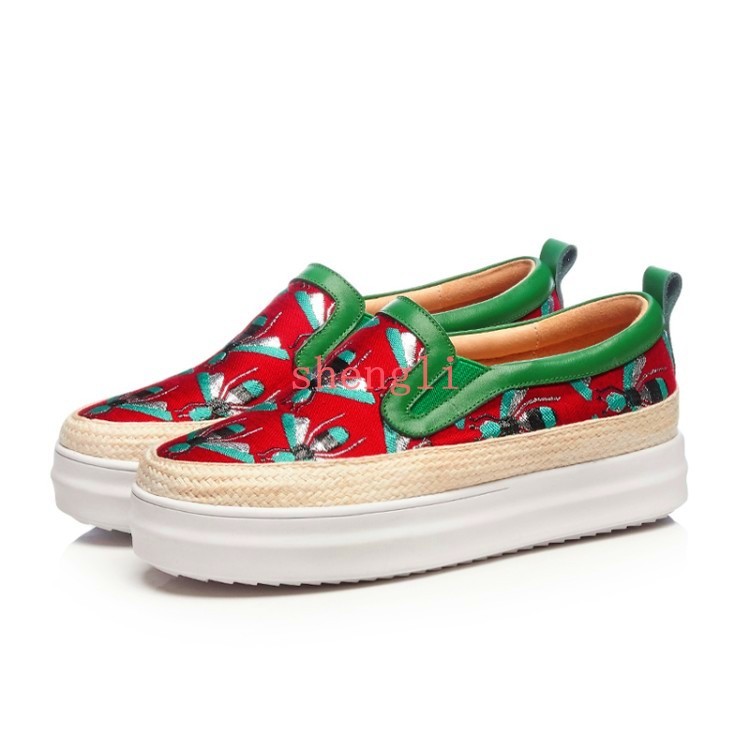 Mujeres Abeja Bordado Mocasín Mocasín Bordado Slip On paja ENrojoADERA Zapatos informales de cuero tacón con plataforma c0f8c2 Mujeres Abeja Bordado Mocasín Mocasín Bordado Slip On paja ENrojoADERA Zapatos informales de cuero tacón con plataforma c0f8c2