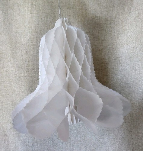 12 nuove campane in tessuto decorativo DesignWare 9-3/4" nido d'ape sposa 6 confezioni da 2 - Foto 2 di 12