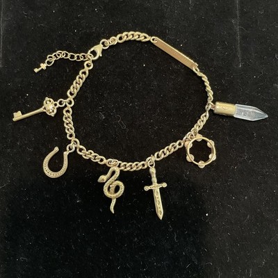 Vintage Spell & The Gypsy Collective Gold Washed Sterling Bracelet Signed