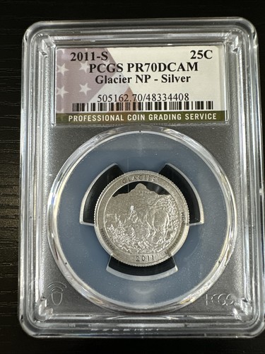 2011 S 25C Silver Glacier Quarter PCGS PR70DCAM
