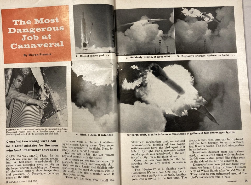 2 VINTAGE POPULAR SCIENCE. Apr & Jun 1960. Trucks, Ships, and Much More Science. - Image 4 of 4