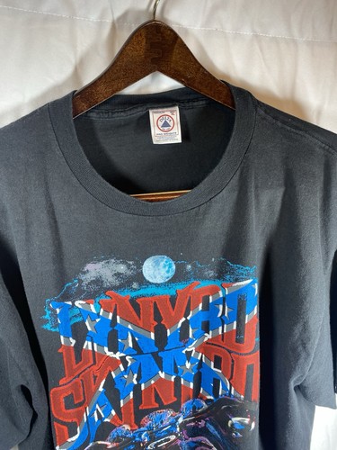 Vintage Lynyrd Skynyrd Biker T Shirt Adult X Large Black Mens XL - Picture 12 of 21