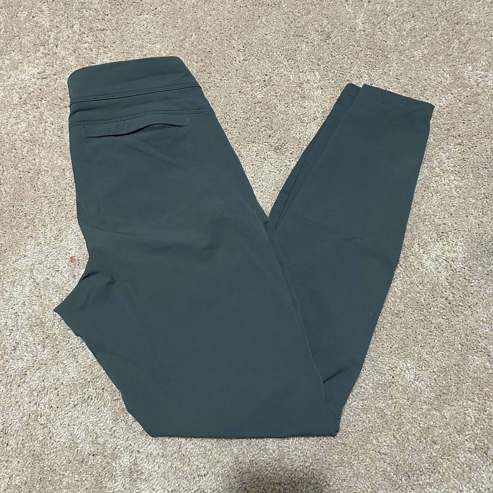 Kuhl Pants Womens 4 Green Hiking Softshell Skinny Zip Ankle 28 Inseam Outdoor