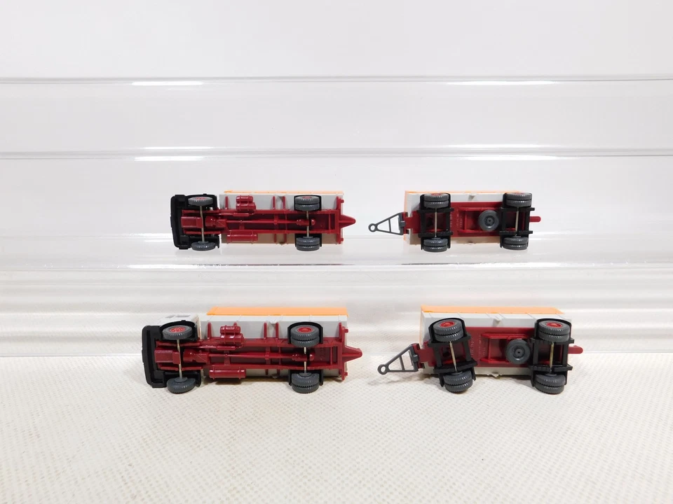 Mercedes MB 1617 1:87 2X Hängerzug Lastzug Molto Buono #EG958-0,5 - Immagine 3 di 4