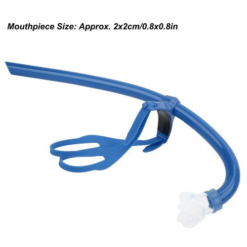 Swimming Front Mounted Snorkel With Silicone Mouthpiece Swim Training Breath - Bild 17 von 22