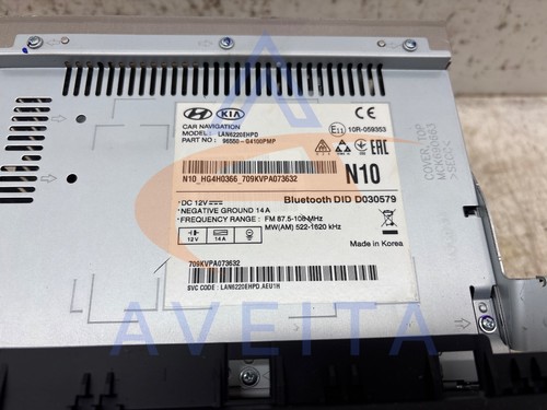 Unidad principal multimedia estéreo navegación por satélite Hyundai i30 2018 MK3 Bluetooth 96550G4100 - Imagen 7 de 15