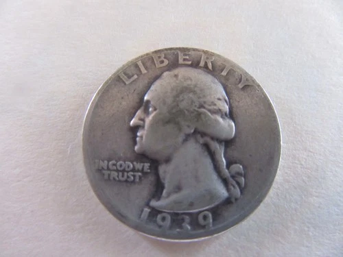 1939-P Washington Silver Quarter Circulated Condition  VG   [ACTUAL COIN] #2