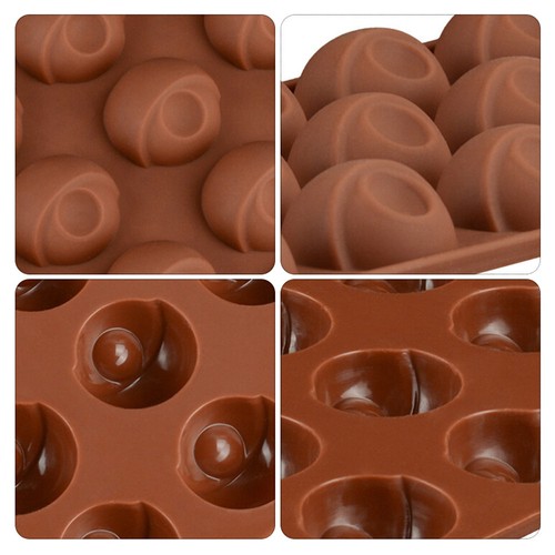 15 Cavity Baking Mold for Making Chocolate Semicircle Silicone Molds - Picture 6 of 11