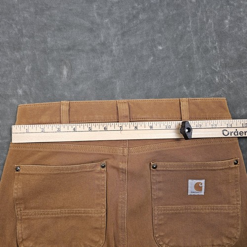 Carhartt Hose Damen 4 braun Straight Fit Canvas Utility Double Knee 104296-W - Bild 3 von 11