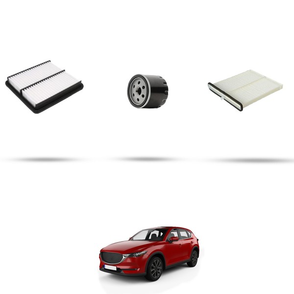 Hoffcar Inspektions-Kit 3 Filter FüR Mazda CX-5 (Kf) 2.0 Skyactiv-G 118 Kw Ab 20-image