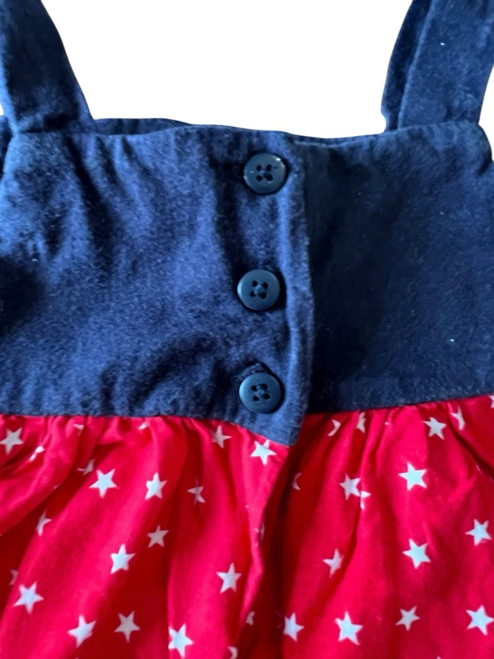 Sophie Rose Dress 18M Red White Blue Stars Patriotic Sundress 4th of July - Image 3 of 4