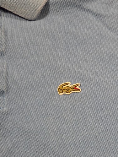 Lacoste Polo Shirt Men Size Medium Bright Blue Fits Like A Small Short Sleeve - Picture 9 of 10
