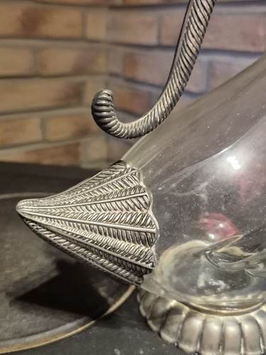 ALTE KARAFFE IN ENTENFORM. GLAS UND ZINN - Bild 6 von 10