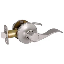 700484 Springdale Passage Hall and Closet Door Lever Satin Nickel, 1 Count (P...