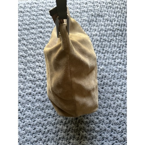 De Colección Eddie Bauer Gamuza Bolso de Hombro Cartera Bronceado Y2k Marrón Cuero de Vaca - Imagen 3 de 13