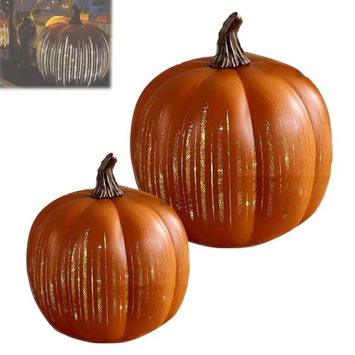 Twinkle LED Light Pumpkins,Fall Halloween Decorations for Home Bedroom Hallway - Picture 3 of 17