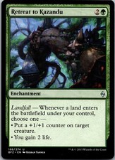 Retreat to Kazandu - Battle for Zendikar #186 - NM