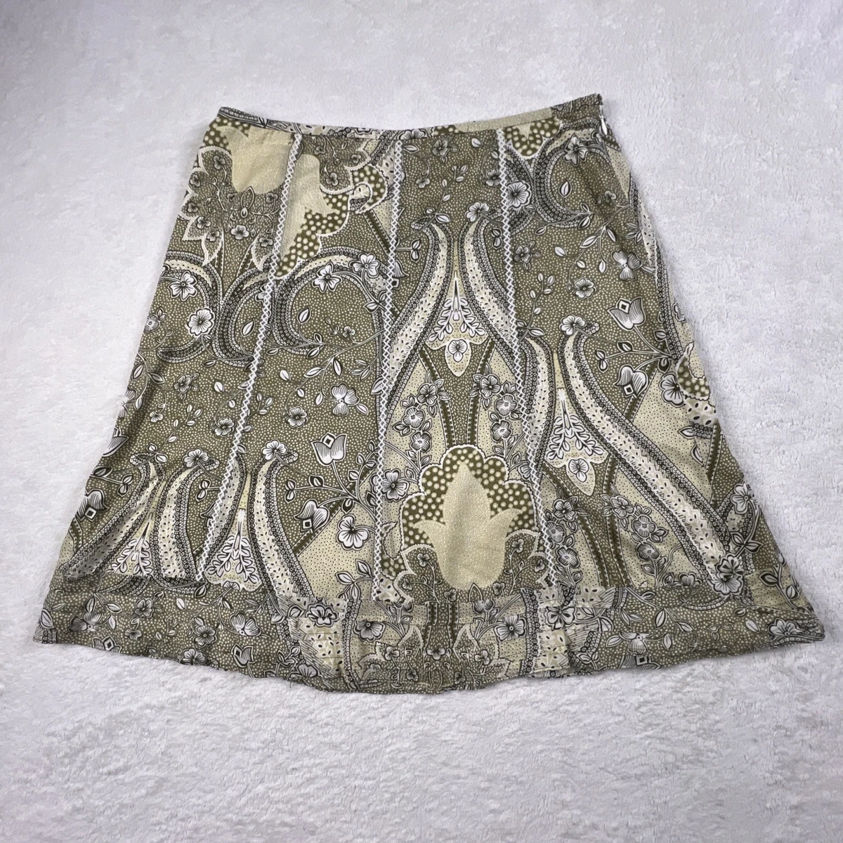 Jupe Ann Taylor - Taille 12 (US), 100% Laine, Longueur Genoux, Couleur Gris/noir - Neuf Avec étiquettes (valeur Neuf 98$)