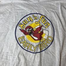 2000 Sun N Fun T Shirt Men’s XL Air Show Event Early Bird Aviation Fruit Loom