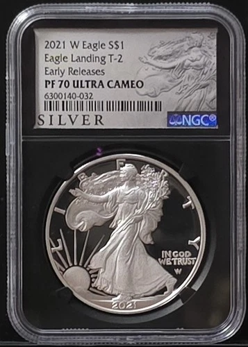 2021 W Eagle S$1 Eagle Landing T-2 Early Releases NGC PF 70 ULTRA CAMEO