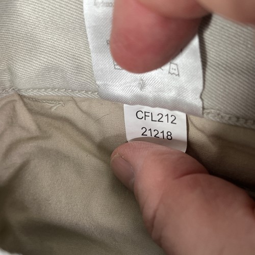 MOUNTAIN KHAKIS Slim Fit Pant Cotton Chino Mens 34X30 Beige Gusset Triple Stitch - Picture 6 of 13