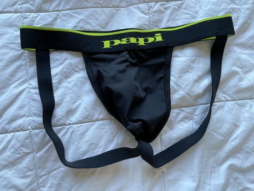 *NEW* KAREN SPACE PAPI Sm Med mens thong bikini underwear tropical green orange - Picture 3 of 4