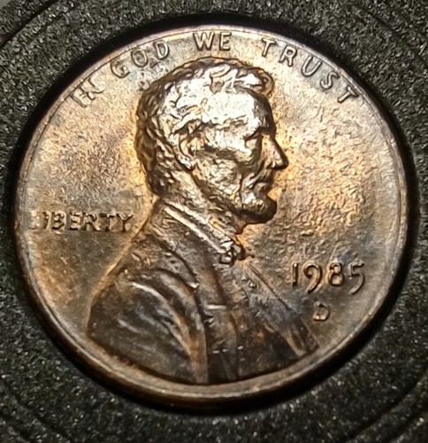 1985 D Lincoln Memorial Cent Denver Mint DDR, Broad Struck, Improper Anneal - Picture 13 of 24