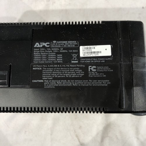 APC Back-UPS XS 1500 BX1500G NO Batteries 1500VA 865W - Picture 6 of 6
