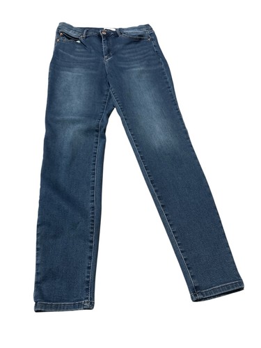 Nicole Miller Soho Damenjeans hoher Bund Skinny Größe 12 blau Skinny
