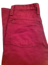 Vintage Sears jeans, joint burgundy/cranberry lightweight denim jeans