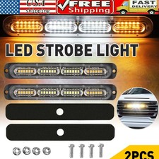 Amberwhite Bluered 24led Car Truck Emergency Warning Flash Strobe Light Bar Us Amberwhite Bluered 24led Car Truck Emergency Warning Flash Strobe Light Bar Us