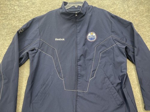 Edmonton Oilers Jacke Herren Größe 2XL Blau Reebok NHL Full Zip Hockey - Bild 7 von 17