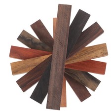 8Pcs Wood Turning Pen Blanks Reusable Exotic Wood Kit for DIY Carpenter Use