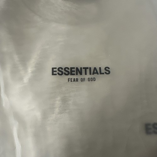 Essentials Fear Of God Short Sleeve T-shirt Light Oatmeal Men's Size XXSmall - Picture 6 of 10