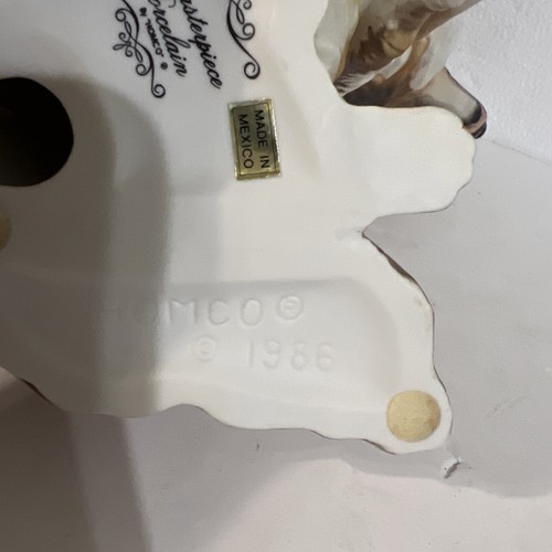 Estatuilla de perro Lassie Collie 1986 de colección obra maestra porcelana de Homco 8" de alto - Imagen 5 de 8