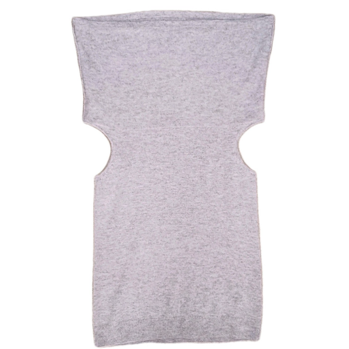 Maglione Saks Fifth Avenue Off The Shoulder Misto Lana Cashmere Maglia Grigio Tg Sm - Foto 8 di 11