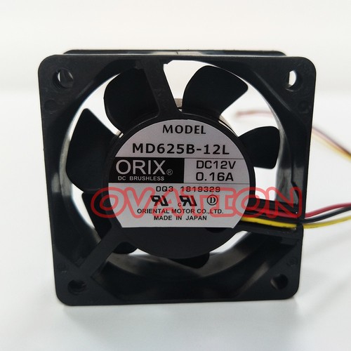1 Pc. New MD625B-12L Cooling fan DC12V 0.16A 3pin 60*25mm - Picture 2 of 6