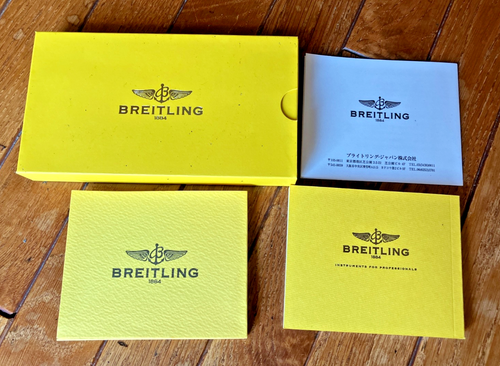 Breitling Caja Reloj Vacía con Manual #V60 - Imagen 2 de 15