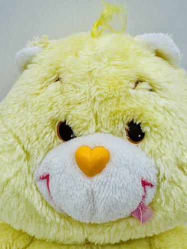 Vintage 1983 CARE BEAR BIRTHDAY Bear Plush 13" Yellow Cupcake Kenner 80s - Bild 2 von 7