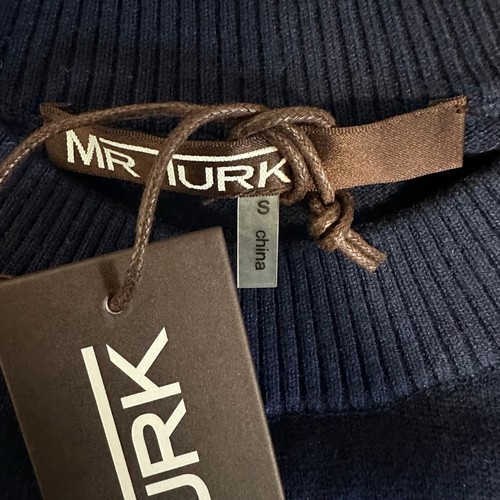 Mr. Turk Men’s NEW NWT Benton Pullover Size Small Navy Blue MSRP $328 Wool - Picture 4 of 13