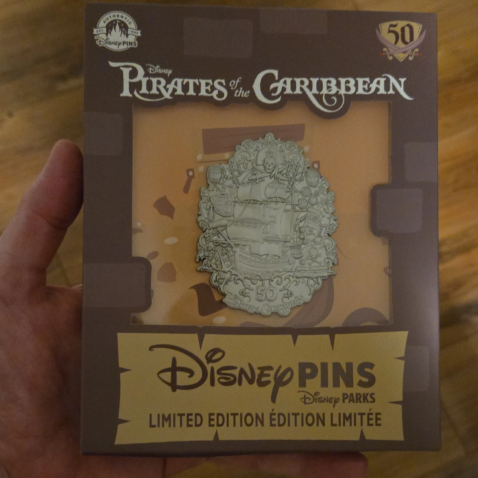 Disney Pirates of the Caribbean 50th Anniversary Limited Edition Pin Single